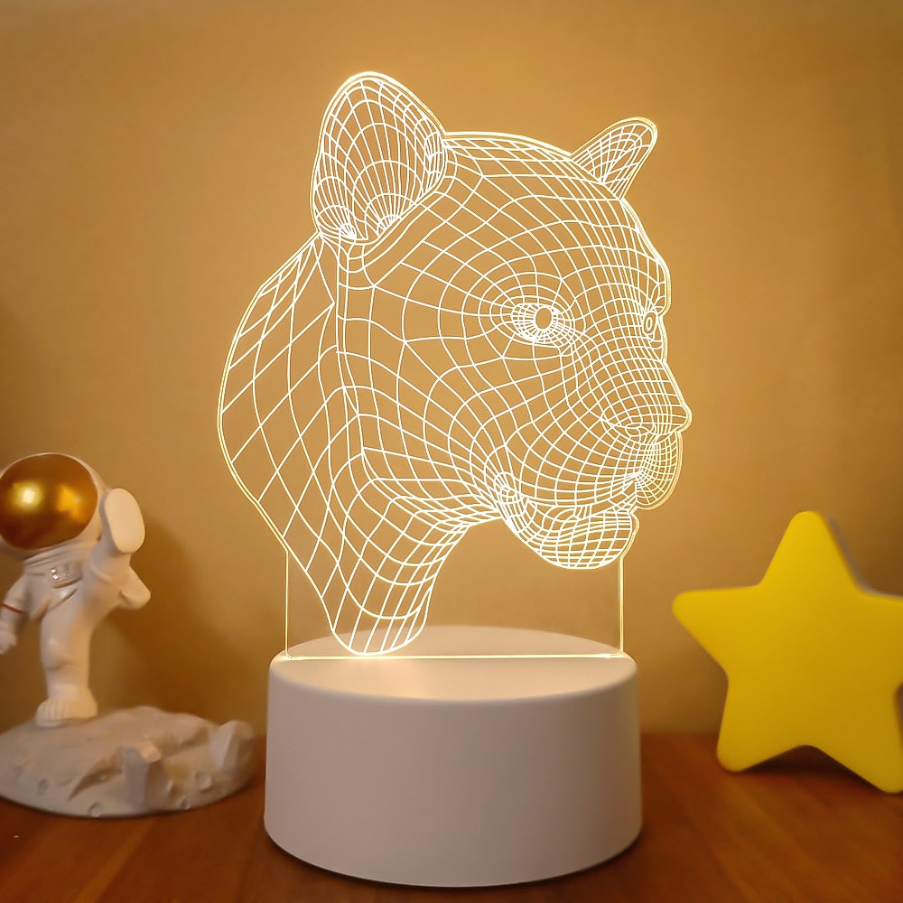 3D Acrylic USB Led Night Lamp