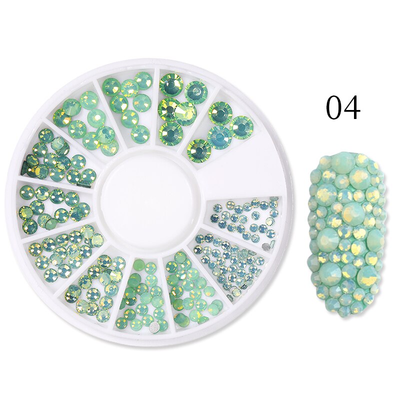 Mixed Nail Rhinestone Nail Art