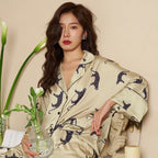 Silk Pattern Pyjama Set