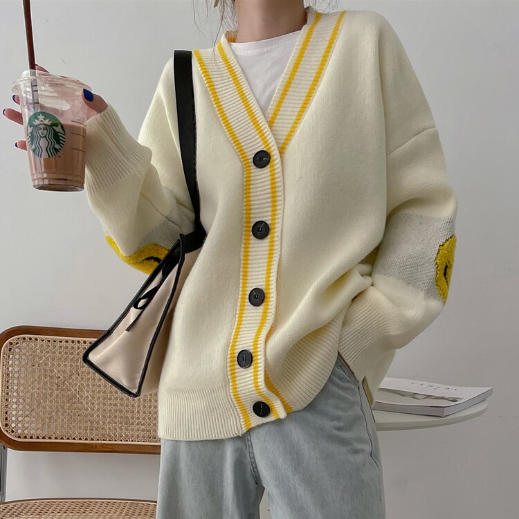 Smiley Face Cardigan