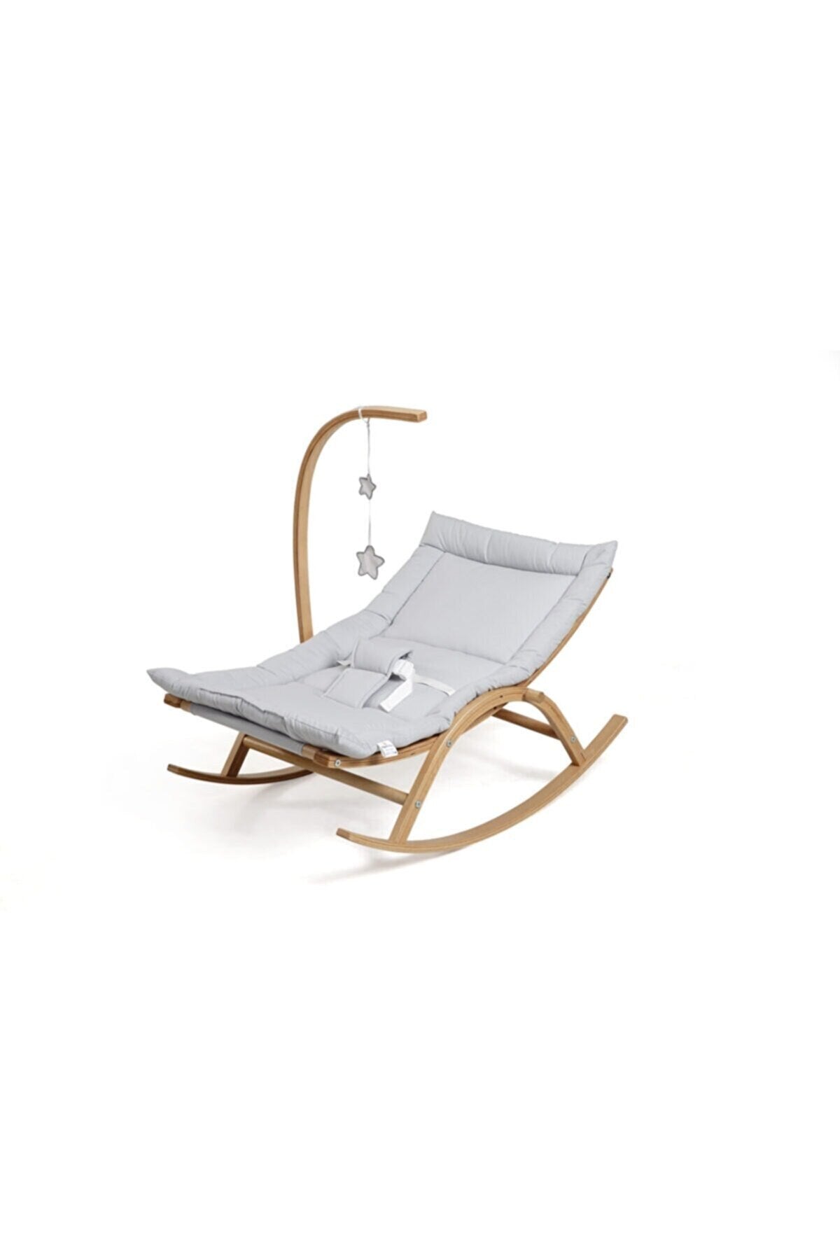 Natural Wood Baby Swing Bed