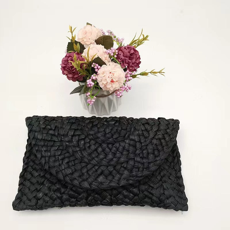 Straw Clutch Bag