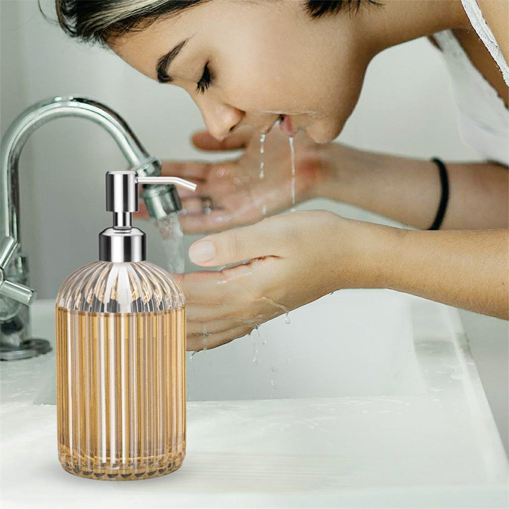 Soap Dispenser Clear Glass
