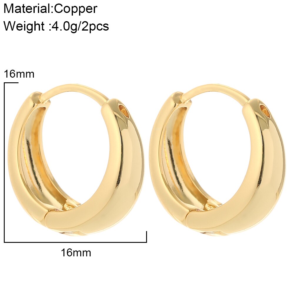 Simple Gold Hoop Earrings