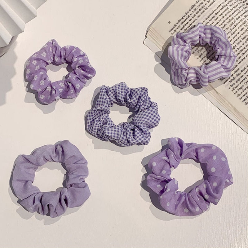 1/7 Pcs/Set Women Hair Scrunchies