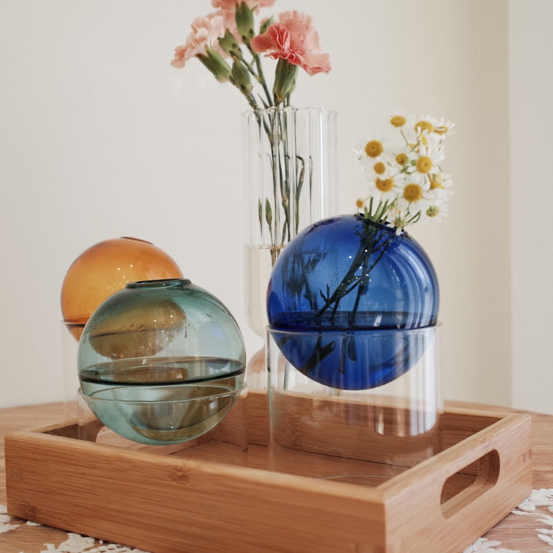 Nordic Spherical Hydroponic Glass Vase