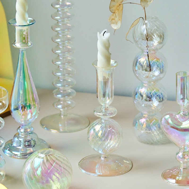 Aesthetic Glass Candle Holder