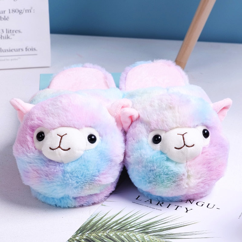 Cute Cartoon  Fur Slippers