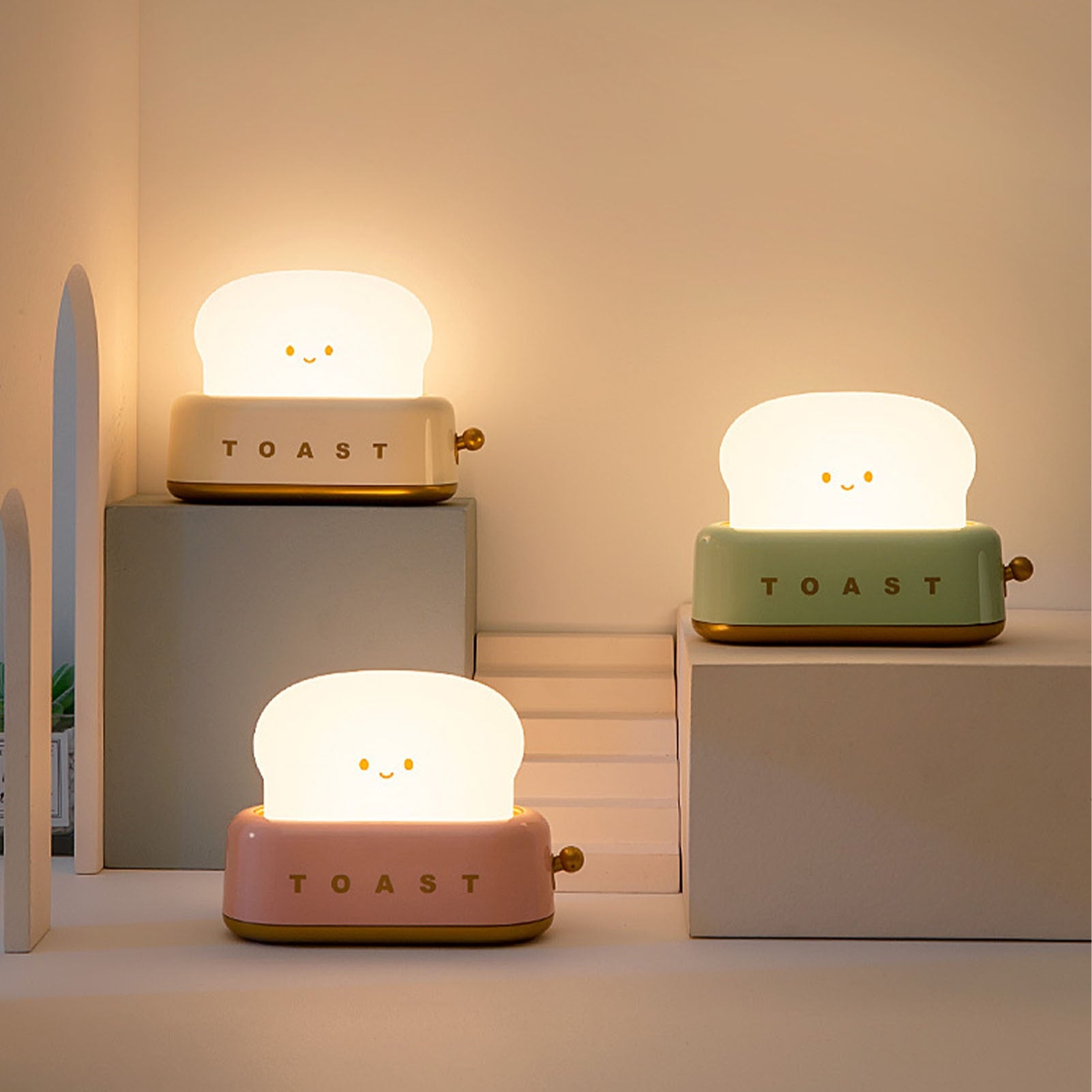 Cute Toast Night Light  Lamp