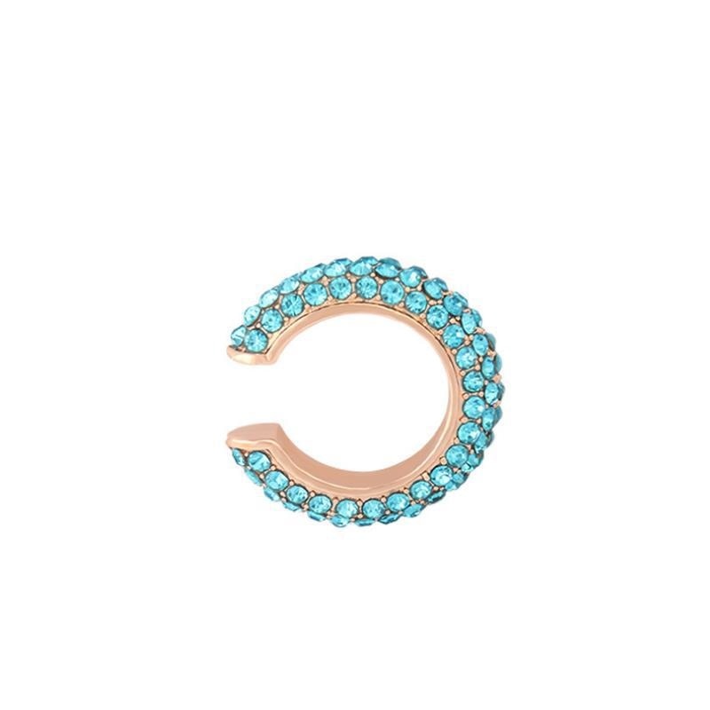 Pearl Ear Cuff Rhinestone Earrings