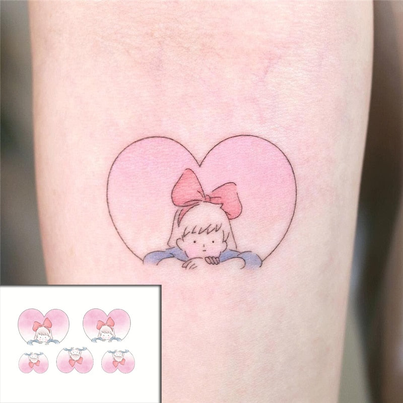 Waterproof SticketTattoo Red Heart