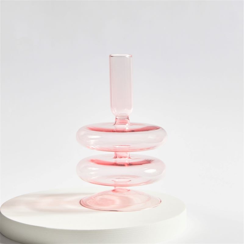 Neptune Glass Candle Holders