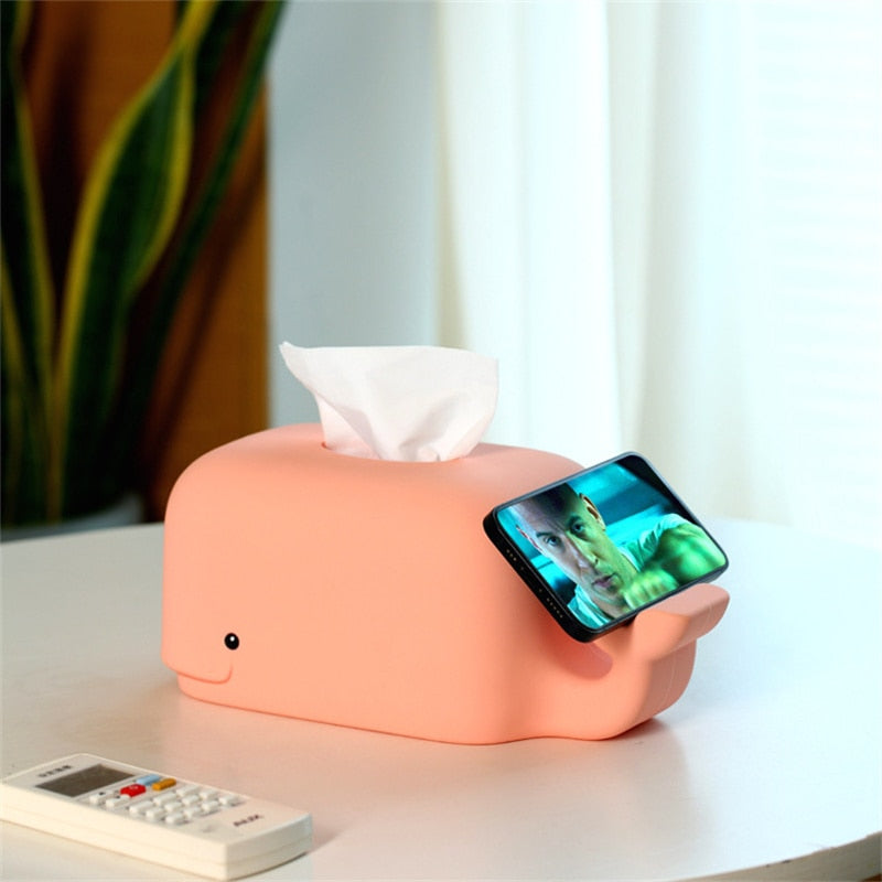 Whale Shape Silicone Tissue Box