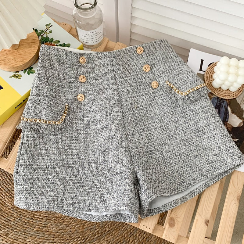 Tweed Pocket Shorts