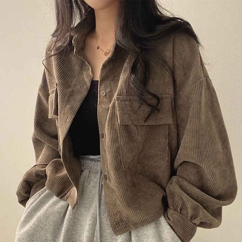 Corduroy Mid Length Jacket