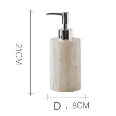 Shell Resin Bathroom Set