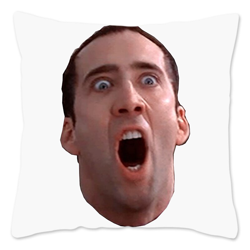 Nicolas Cage Face Pillow