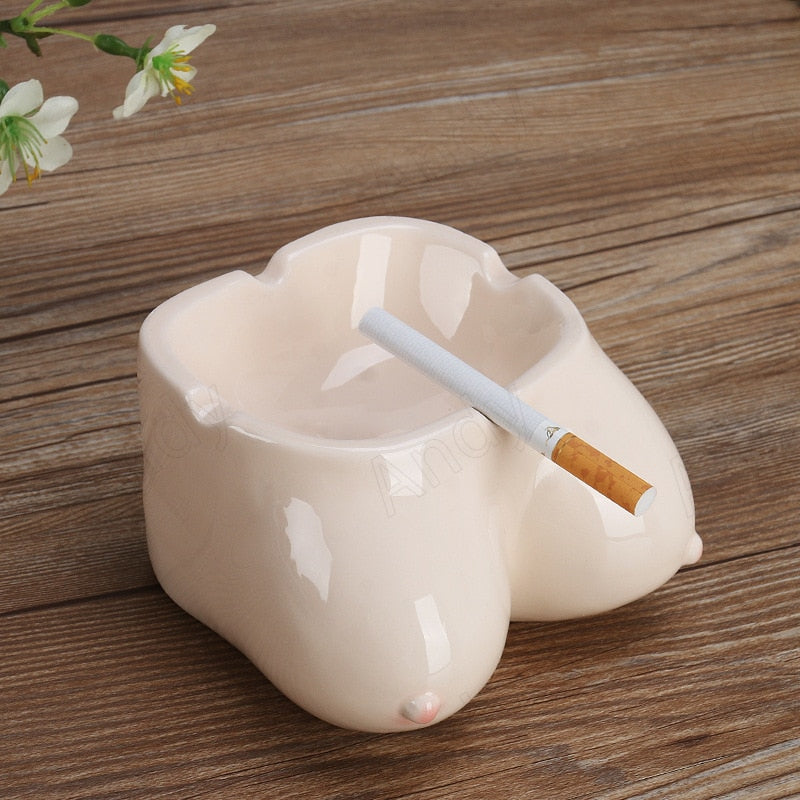 Body Art Ceramic Ashtray