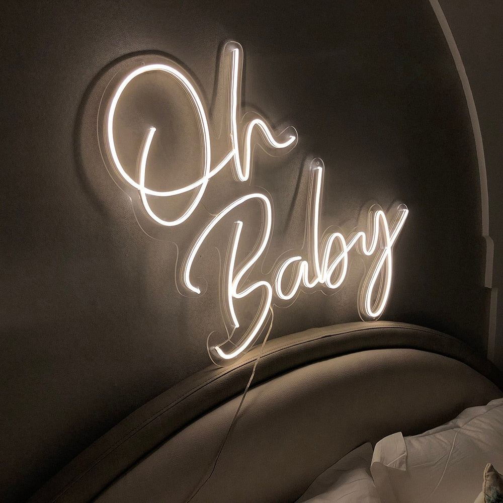 Oh Baby LED Neon Light Signs