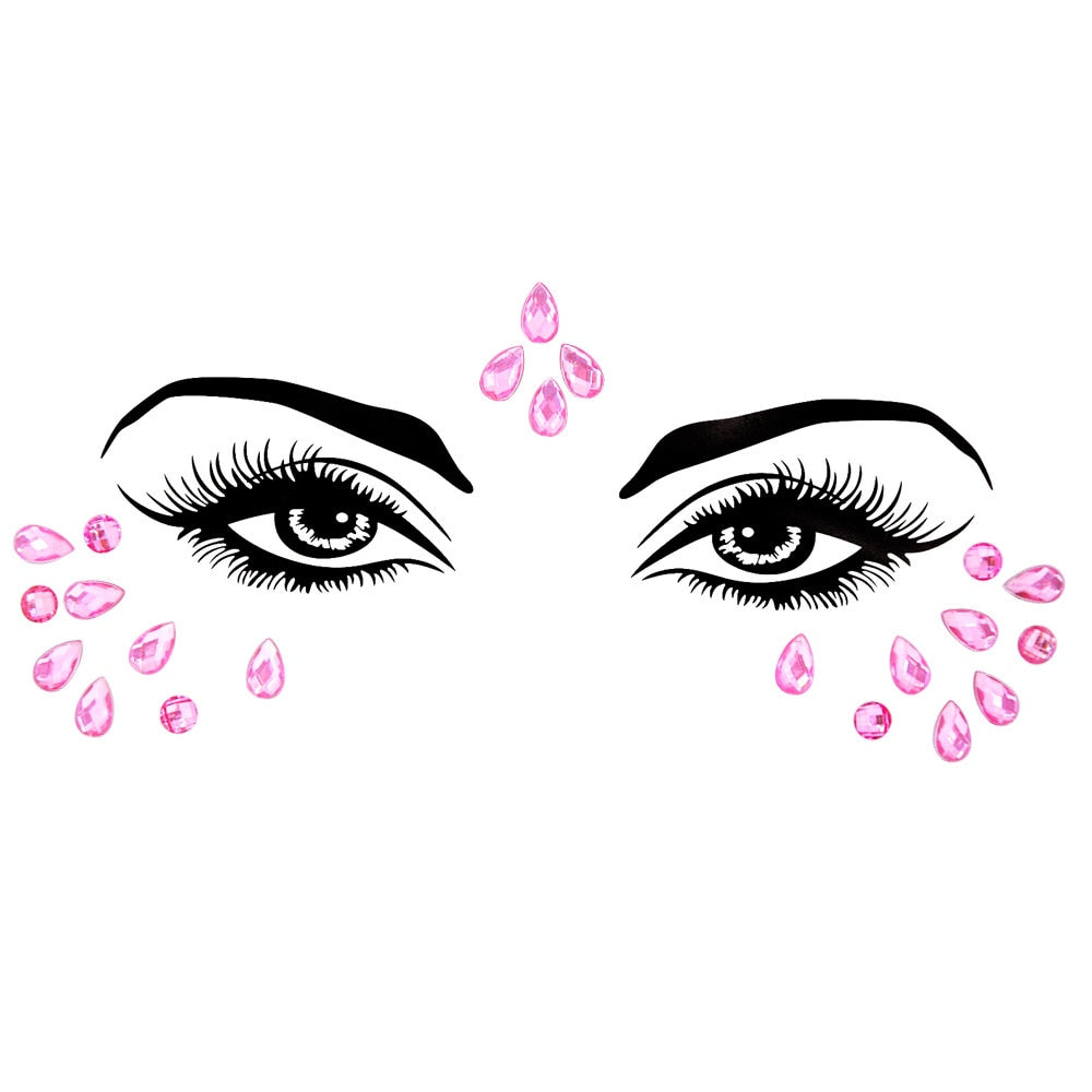 Crystal Body Art Stickers Make Up