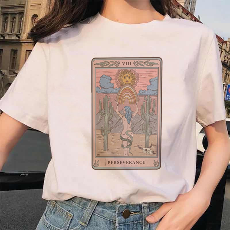 Tarot Card Funny Cartoon T-Shirt