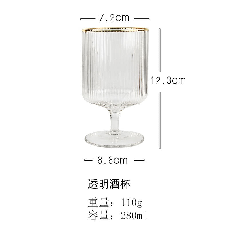 Stripes Transparent Glass Cocktail Set