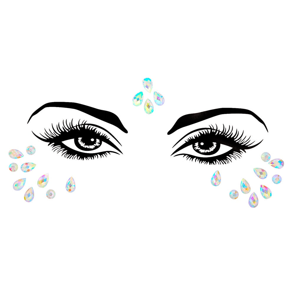 Crystal Body Art Stickers Make Up