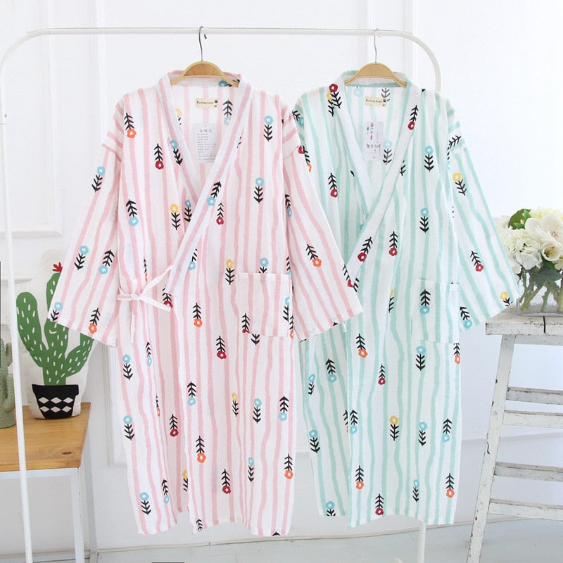 Japanese-style Kimono Pajamas