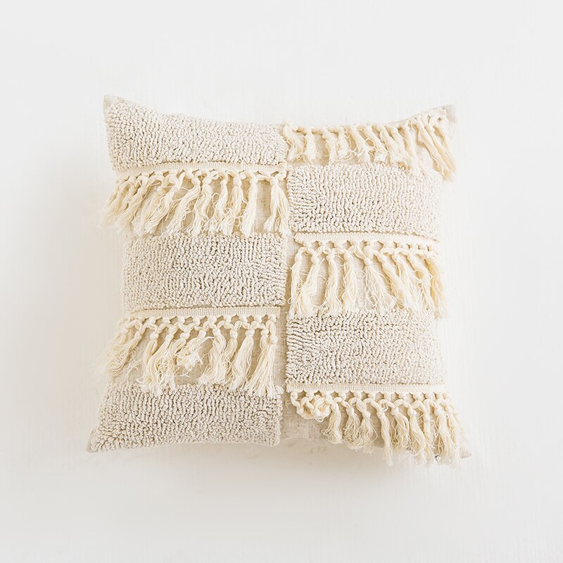Boho Tufted Pillow Cover