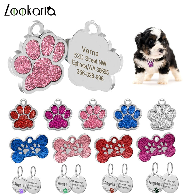 Anti-lost Custom Dog ID Tag Engraved Pet Collar