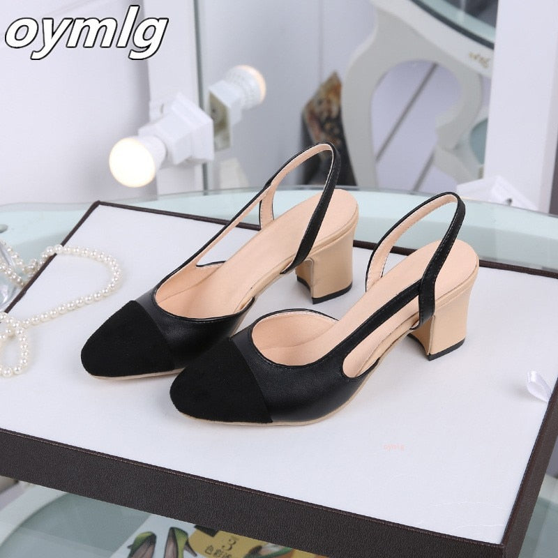 Mid Heel Square Sandals  Shoes