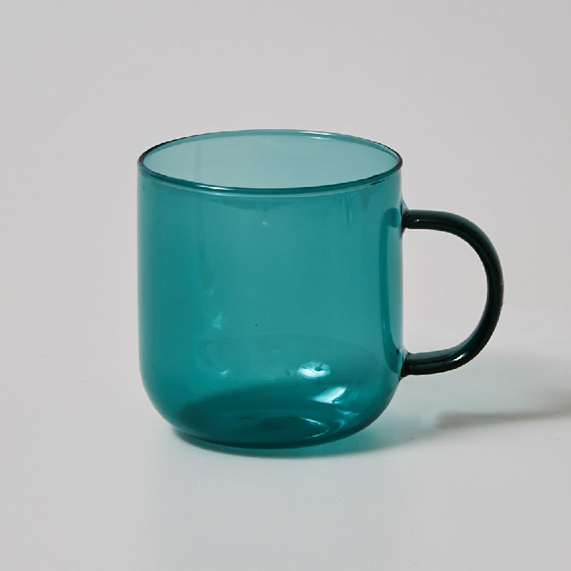 Heat Resistant Glass Colorful Coffee Glasses