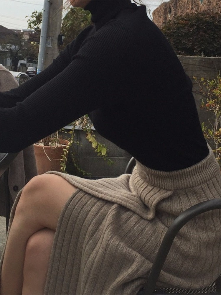 Long Knitted Skirt