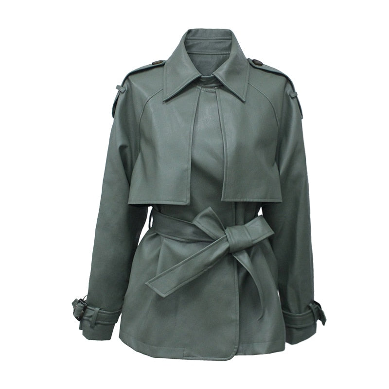 Faux Leather Motorcycle Jacket