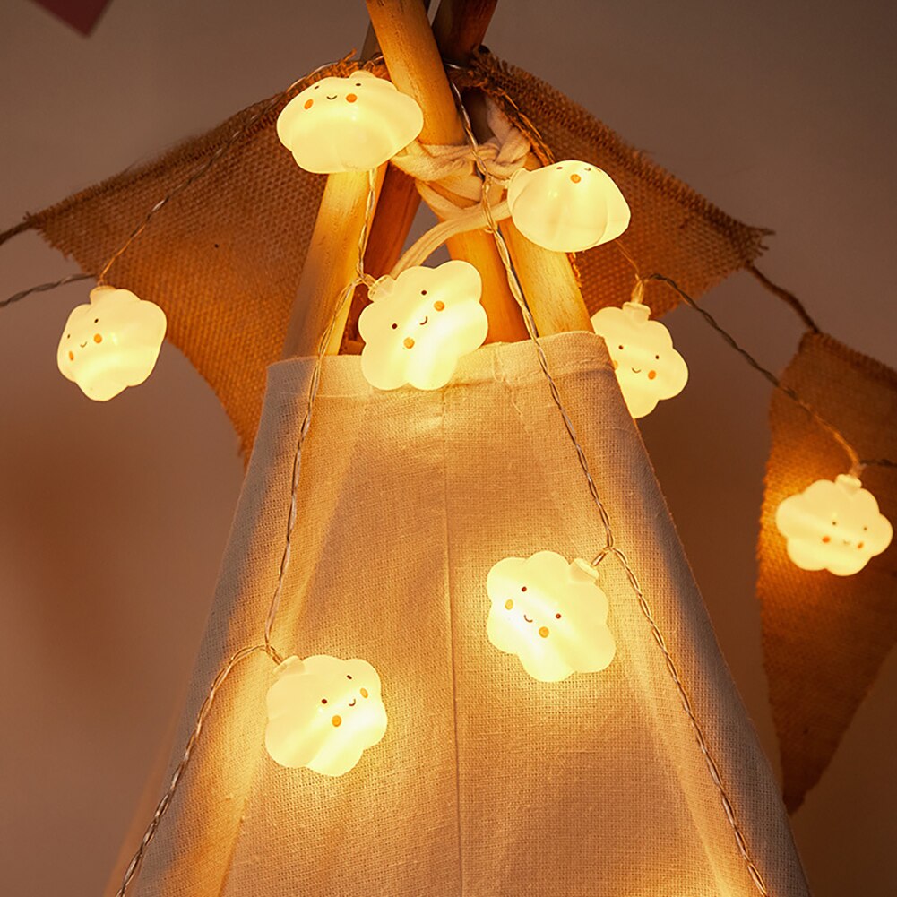 Cartoon Smile Cloud LED Light String