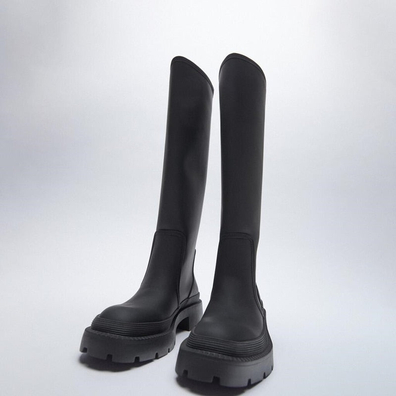 Knee-High Chelsea Boots