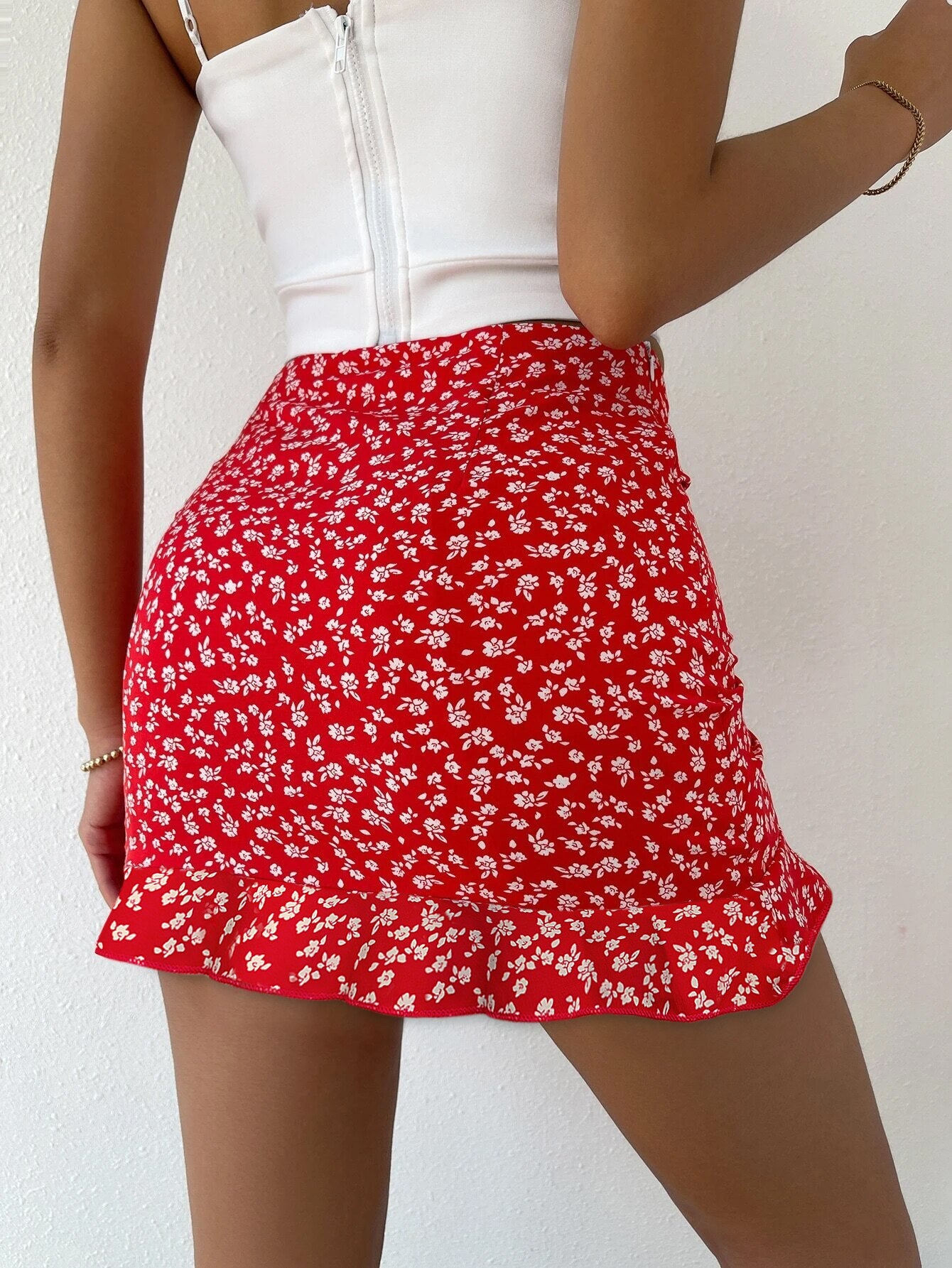 Ruffle Mini Skirt