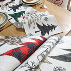 Christmas Tree Multicolor Pattern Runner