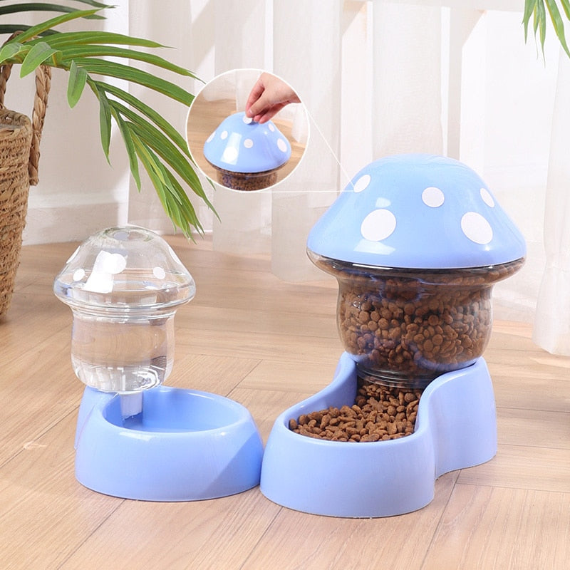 Mushroom Automatic Food Dispenser