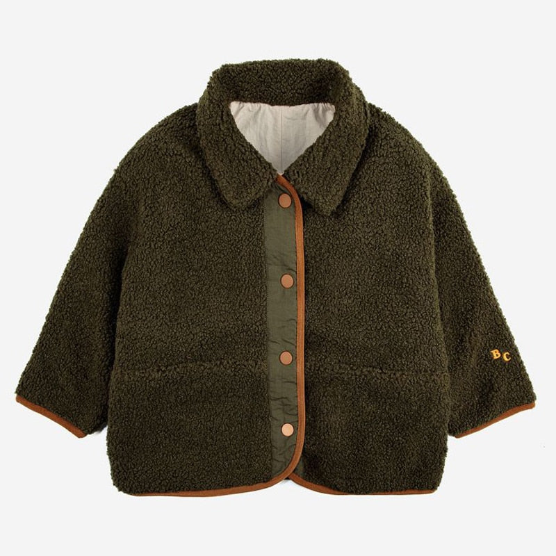 Fleece Cotton Cardigan