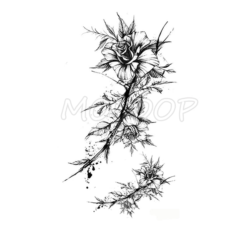 Flower Tattoo Sticker