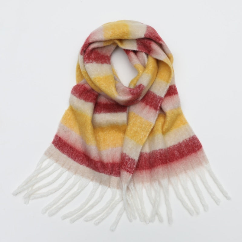 Oversize Plaid Scarf