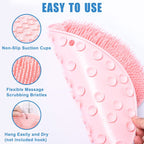 Silicone Hands-Free Big Flat Back Scrubber