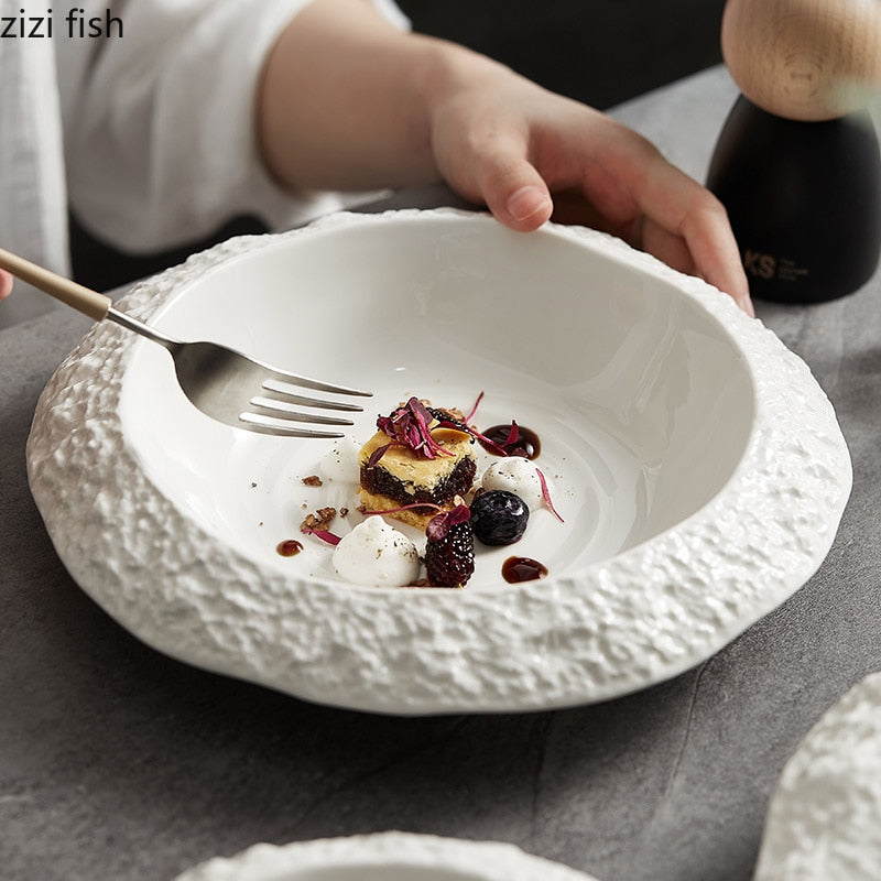 Ceramic Pattern Dinner Bowl