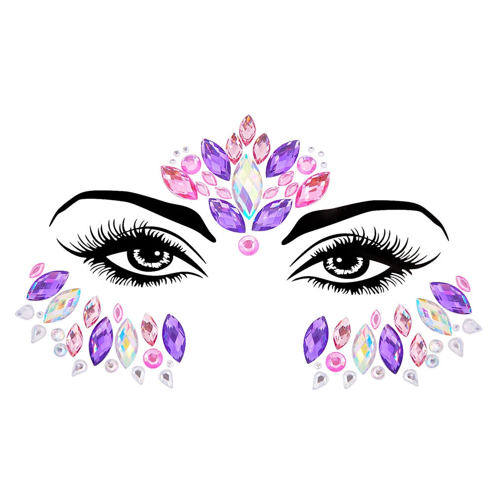 Crystal Body Art Stickers Make Up