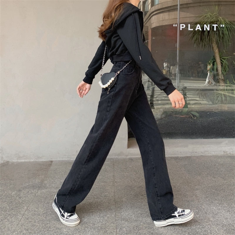 Wide Pants Cowboy Jeans