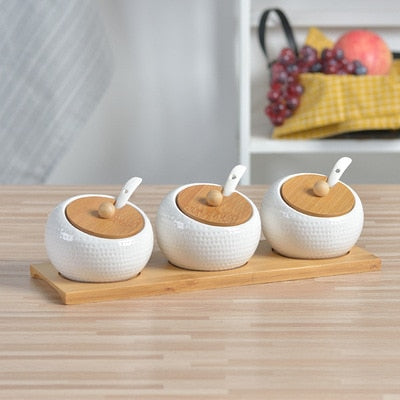Ceramic Seasoning Box Pot Set