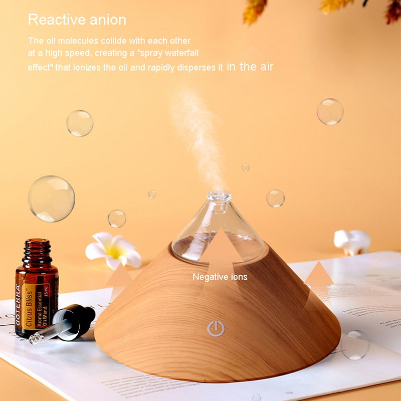 Aroma Diffuser Wood Base Ultrasonic