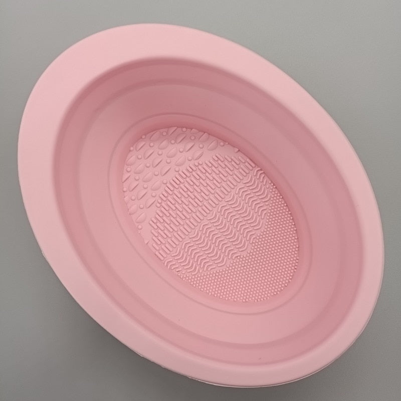 Silicone Makeup Brush Cleaner Bowl Foldable