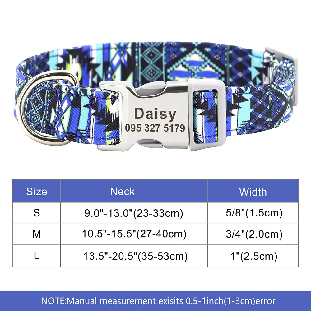 Dog Collar Print Personalized